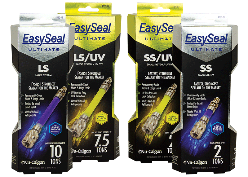 Treats 1.5-5 Tons Nu-Calgon 4050-11 EasySeal Direct Inject-UV Dye Refrigerant Leak Sealant 